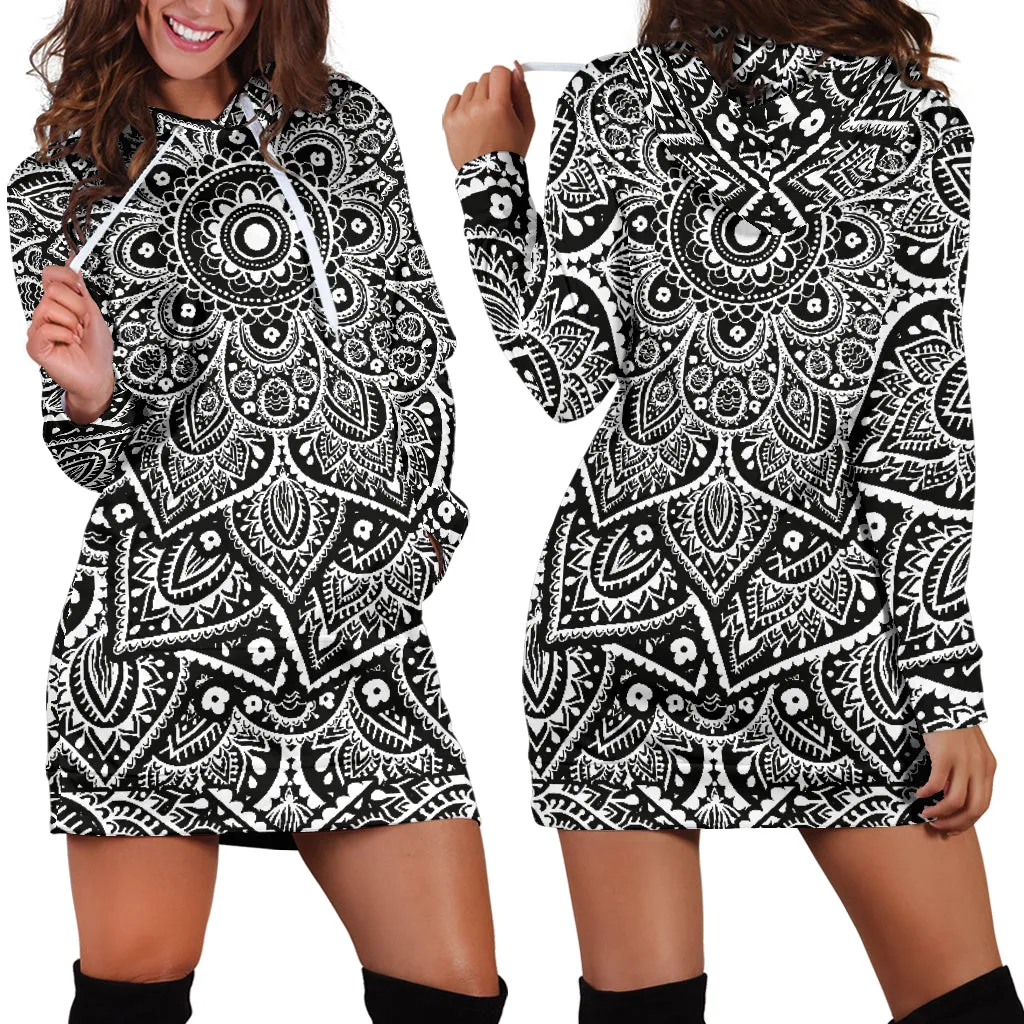 Mandala Hoodie Dress