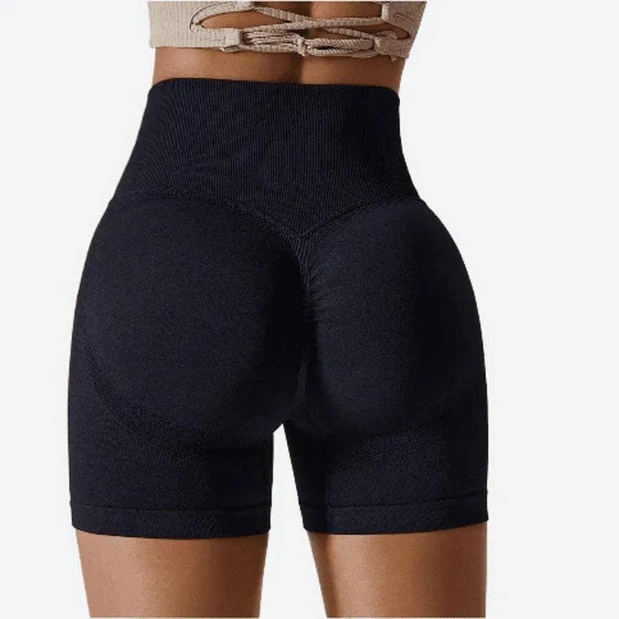 Seamless High-Waist Cycling Leggings Shorts