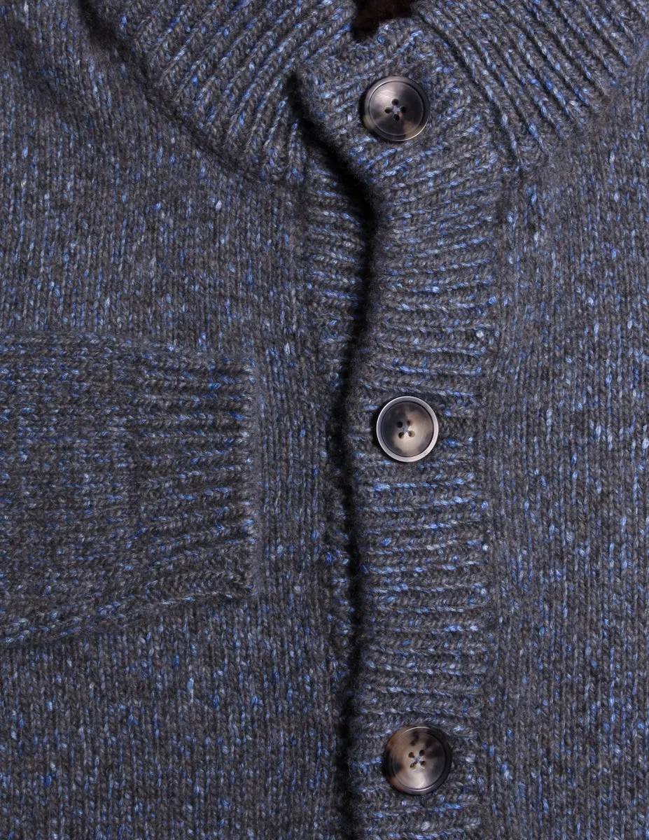 Svevo Parma Gray Mock Turtleneck Jacket